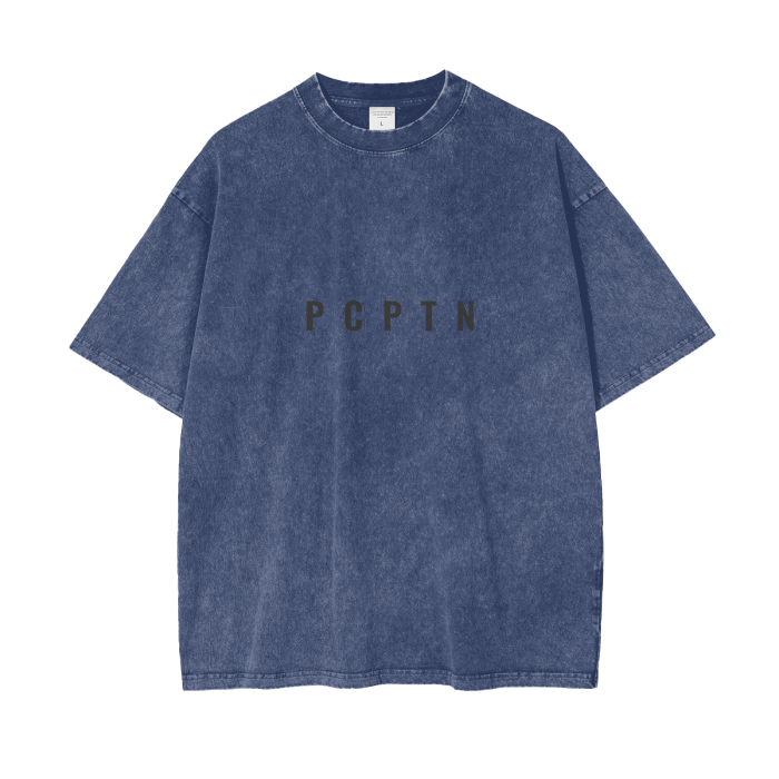 Acid Wash Oversize T-Shirt (Plain Logo)