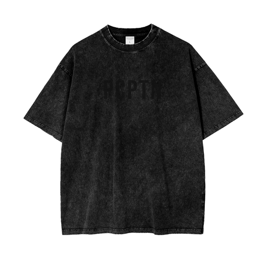 Acid Wash Oversize T-Shirt (Plain Logo)