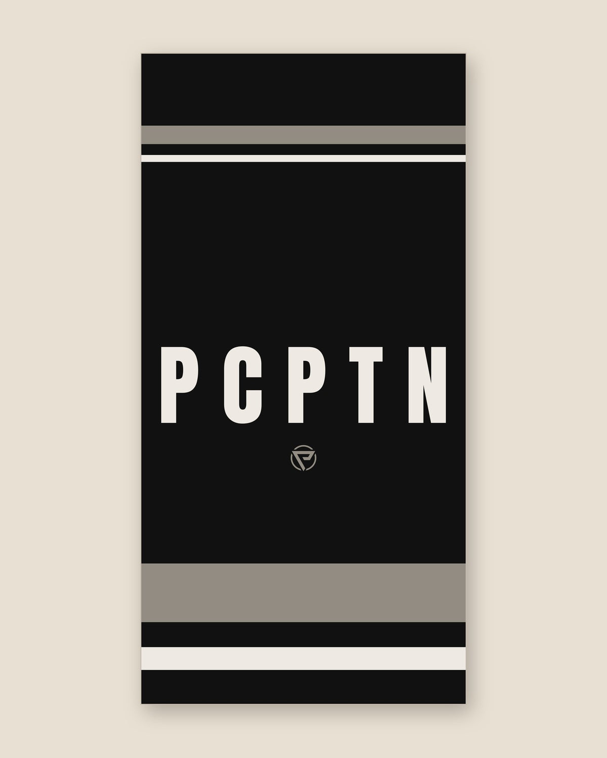 Print design — Bench in Tonal, printed on the 20 by 40 inch PCPTN Sports Towel