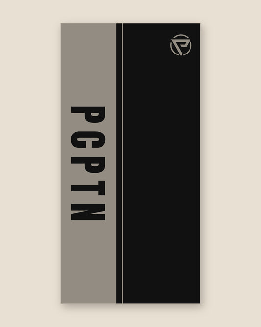 Print design — Rail in Tonal, printed on the 20 by 40 inch PCPTN Sports Towel