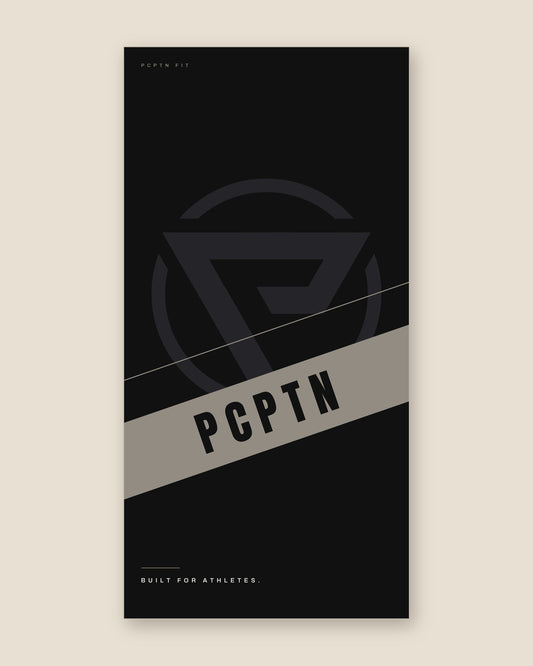 Print design — Slash in Tonal, printed on the 20 by 40 inch PCPTN Sports Towel