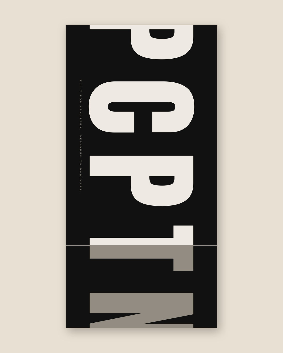 Print design — Spine in Tonal, printed on the 20 by 40 inch PCPTN Sports Towel