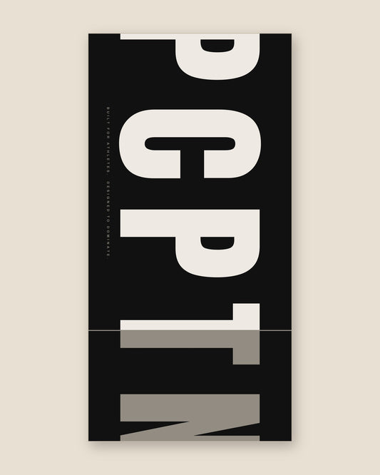 Print design — Spine in Tonal, printed on the 20 by 40 inch PCPTN Sports Towel