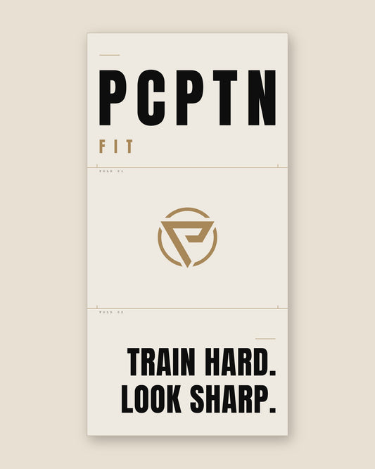 Print design — Rack in Bone, printed on the 20 by 40 inch PCPTN Sports Towel