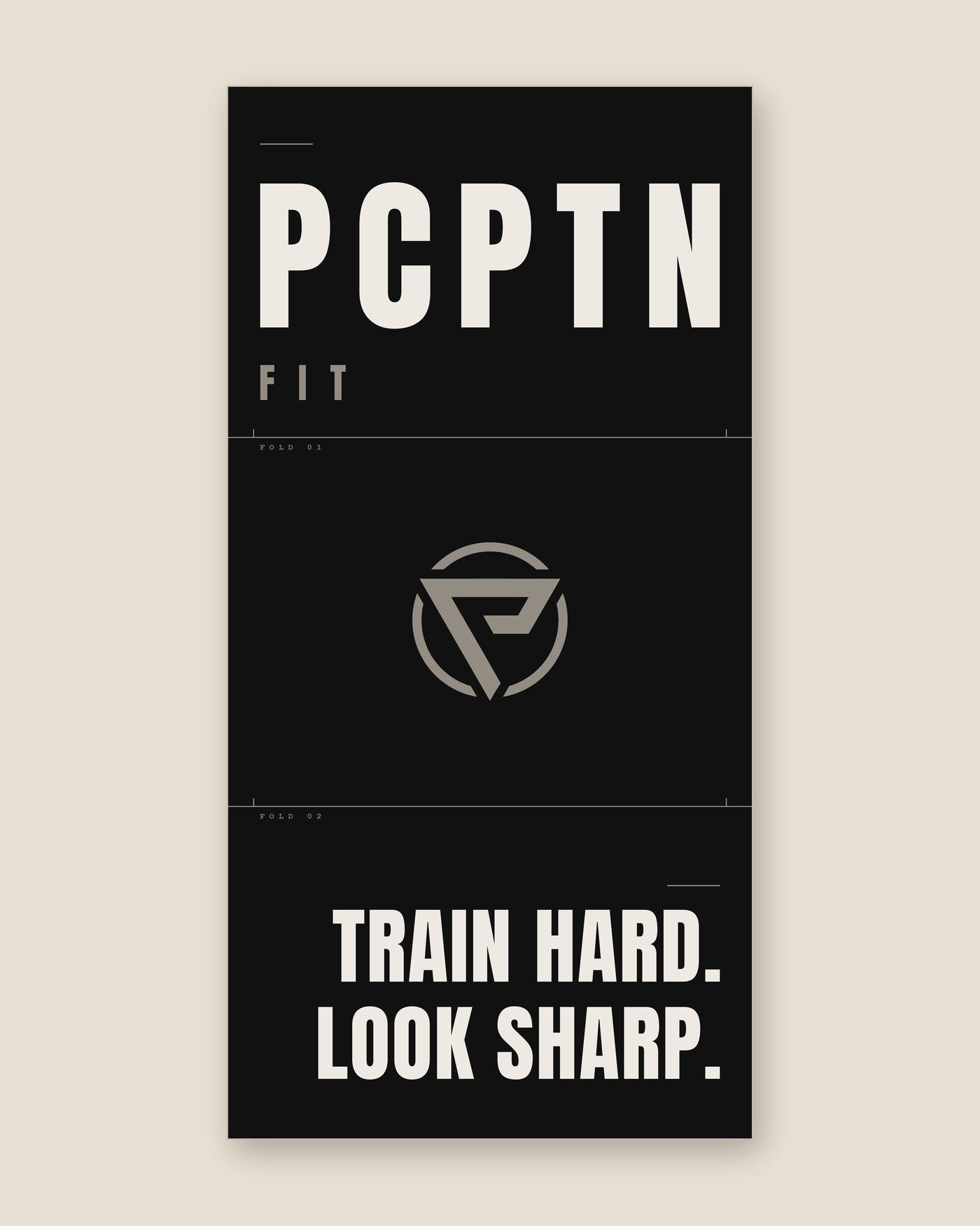 Print design — Rack in Tonal, printed on the 20 by 40 inch PCPTN Sports Towel