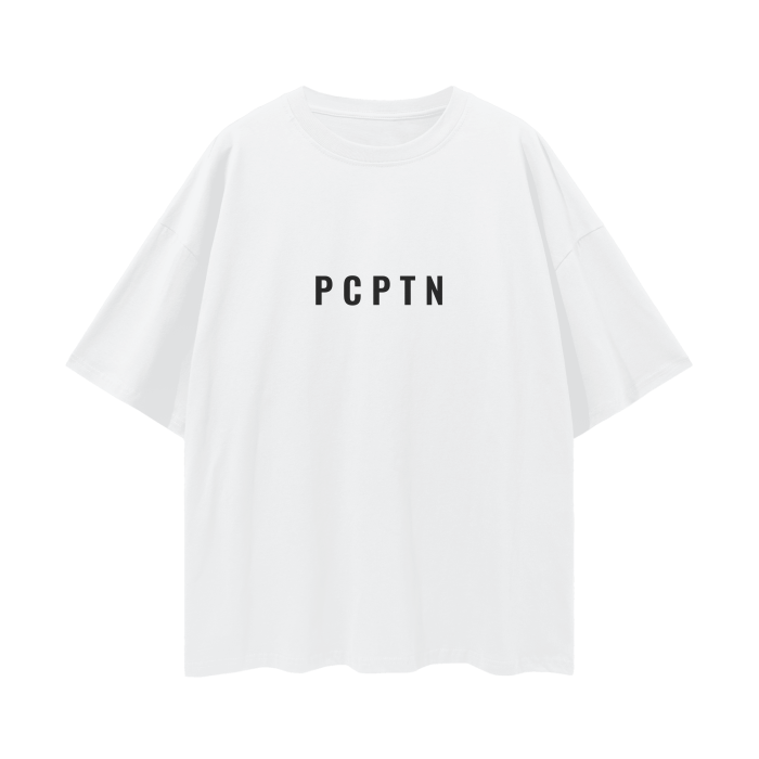 Deep Drop Shoulder Plain Oversize T-Shirt