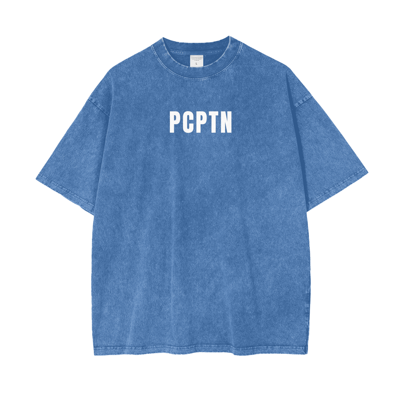Acid Wash Oversize T-Shirt - White Logo