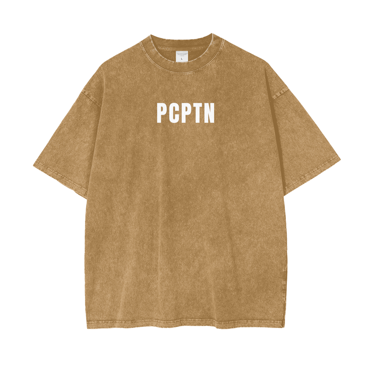 Acid Wash Oversize T-Shirt - White Logo