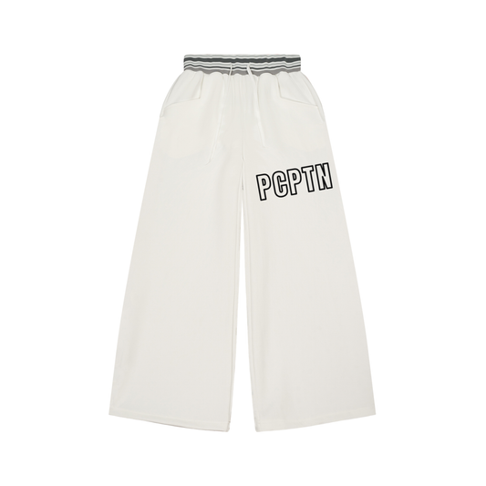 Striped Waist Wide Leg Pants