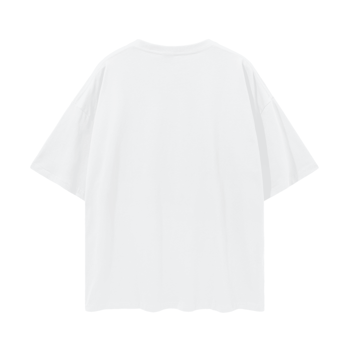 Deep Drop Shoulder Plain Oversize T-Shirt