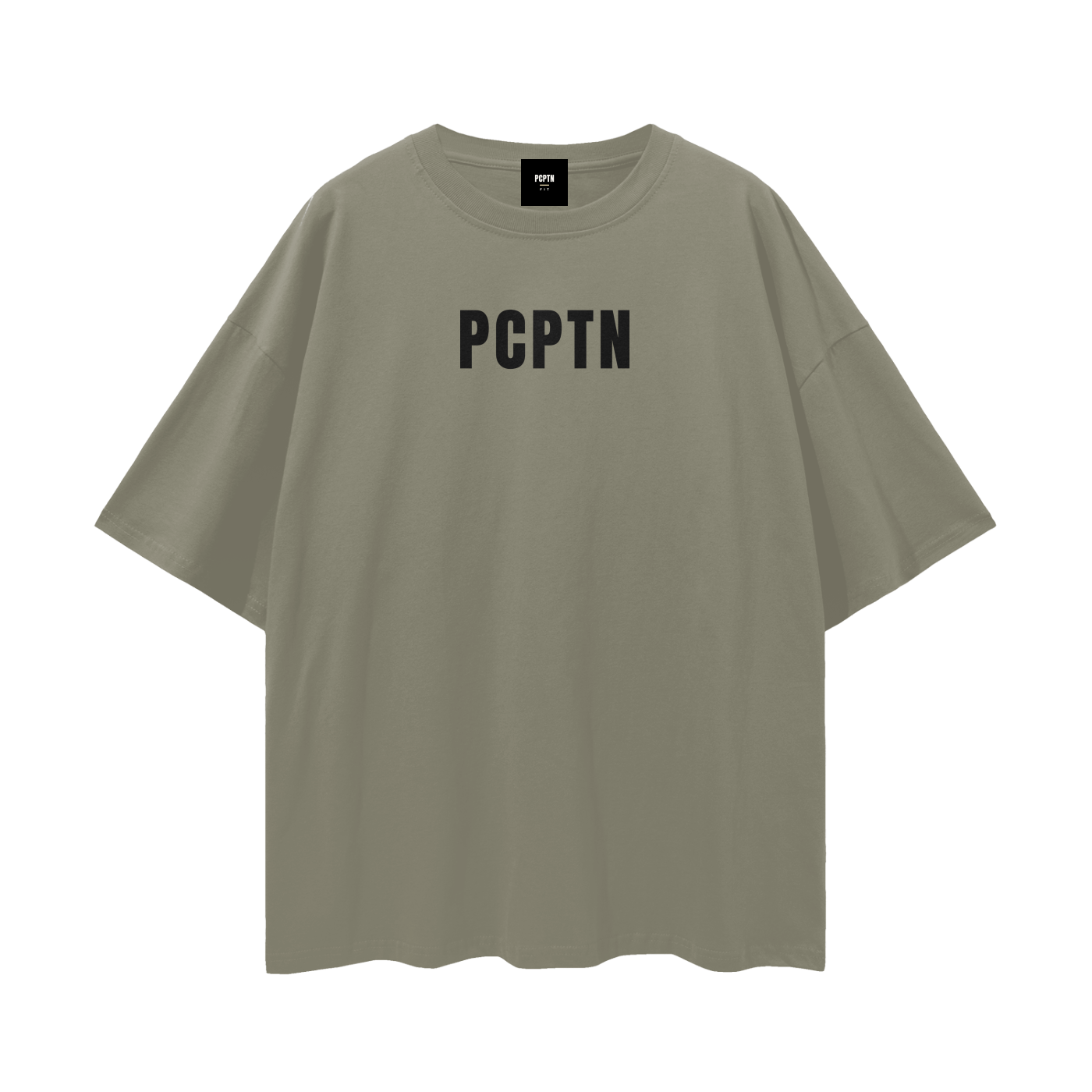 Deep Drop Shoulder Plain Oversize T-Shirt
