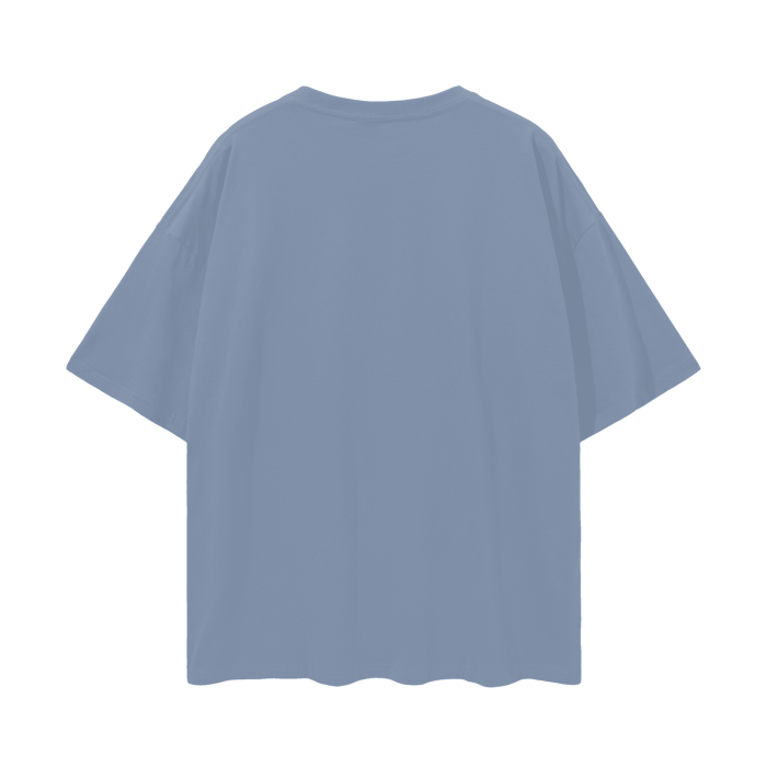 Deep Drop Shoulder Plain Oversize T-Shirt