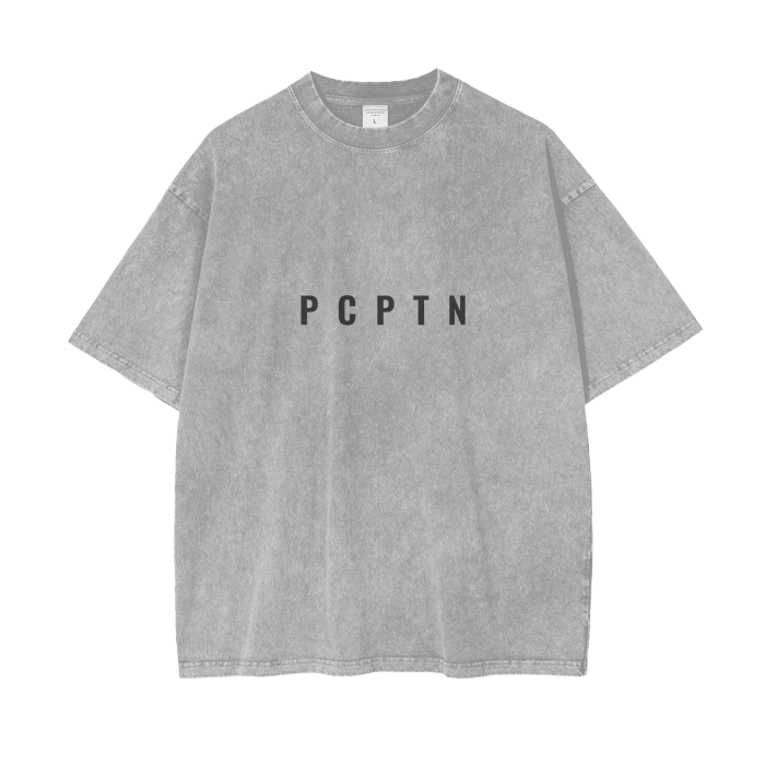 Acid Wash Oversize T-Shirt (Plain Logo)