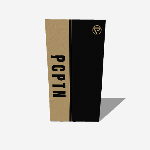 PCPTN Sports Towel, Rail print in the Onyx colourway, 20" x 40"