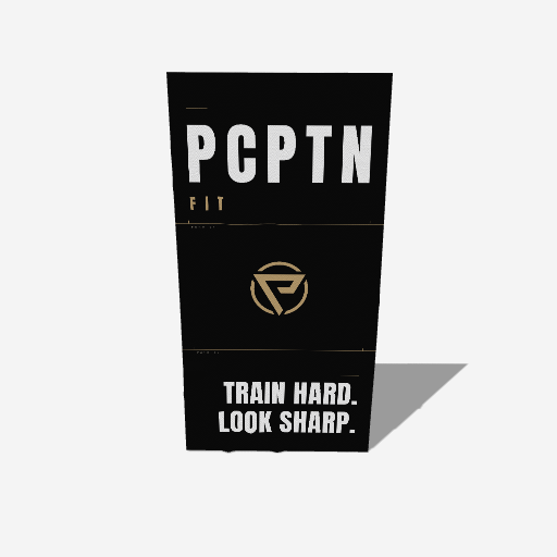 PCPTN Sports Towel, Rack print in the Onyx colourway, 20" x 40"